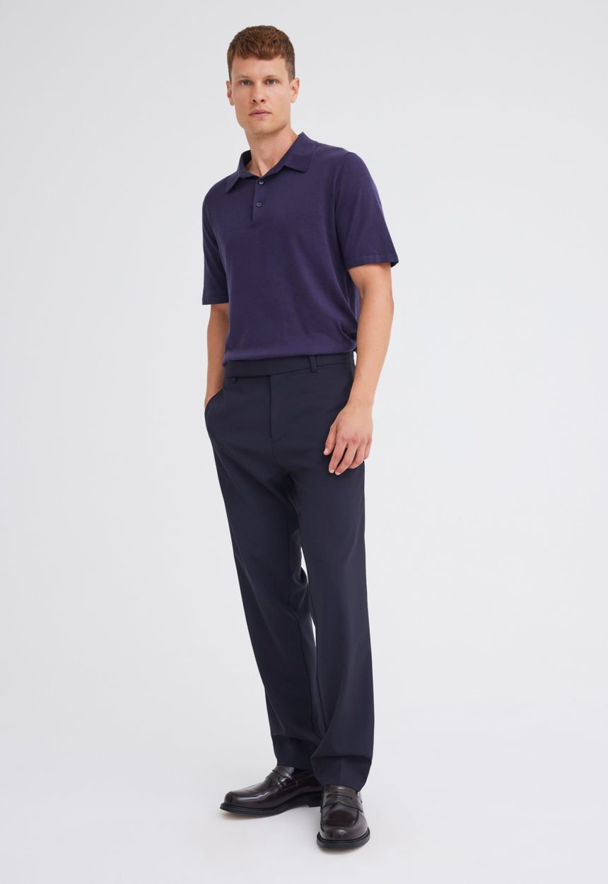 Jac+Jack Claye Merino Wool Pant - Darkest Navy